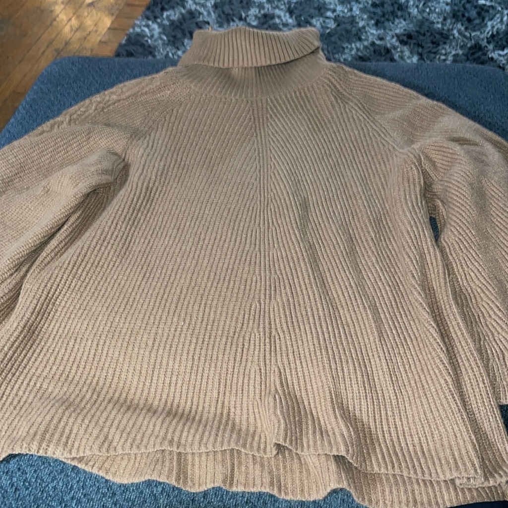 Anthropologie Kalie Oversized Flare Turtleneck Sweater Xs/S